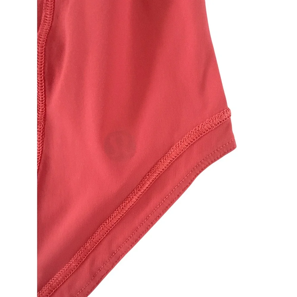 Lululemon Sculpt Tank Top Cape Red Mesh Back Size 10 Athletic Activewear Workout